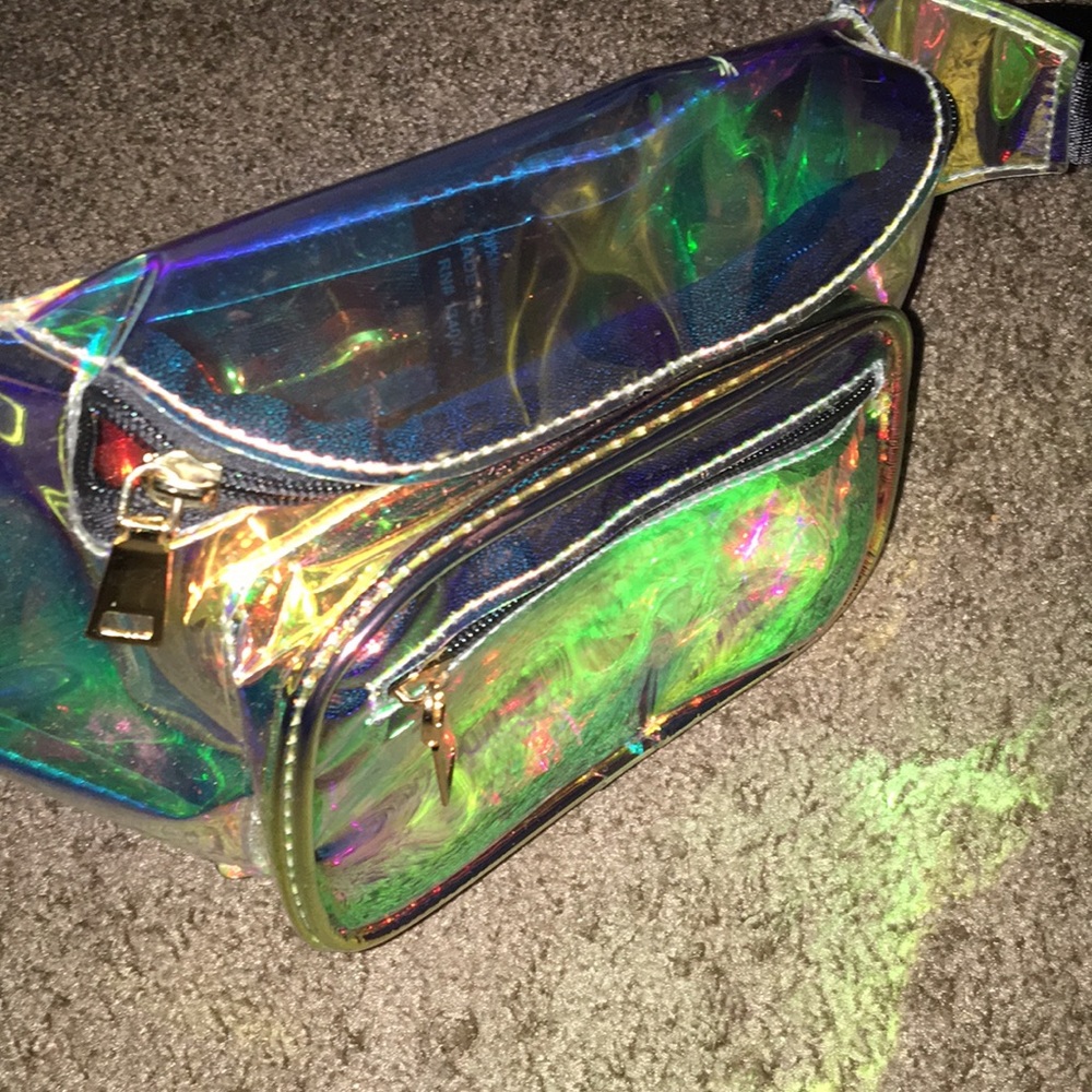 Clear colorful see-through fanny pack